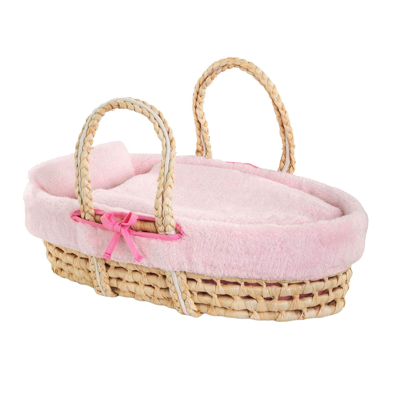 Afbeelding laden in galerijviewer, Corolle gevlochten mandenset set voor babypop - pluche
