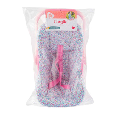 Corolle poppen draagzak bloemen babypop 36cm roze speelgoed.
