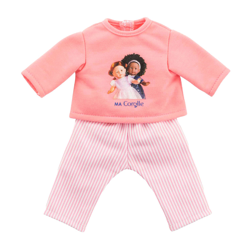 Load image into Gallery viewer, Corolle roze pyjama voor poppen van 36cm, 2dlg.
