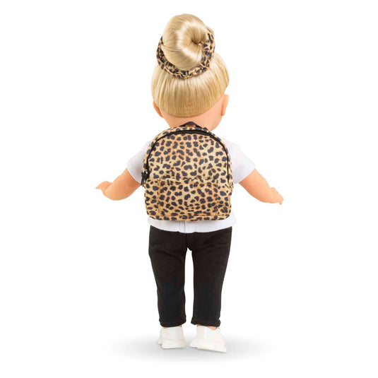 Corolle rugzak voor poppen luipaard, 36cm