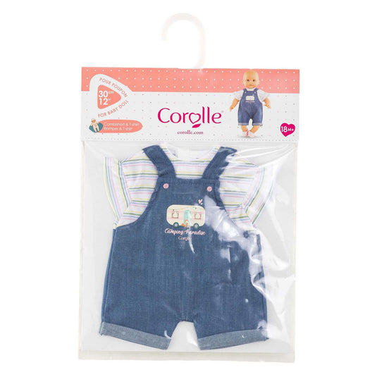 Corolle jeans overall met t-shirt kleine ontdekker - 30cm