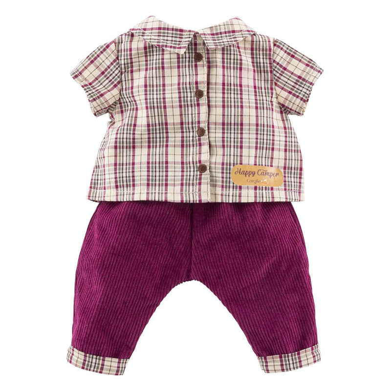 Load image into Gallery viewer, Corolle geruit shirt met broek kleine ontdekker - 30cm
