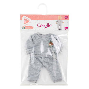 Corolle grijs joggingpak kleine ontdekker - 30cm