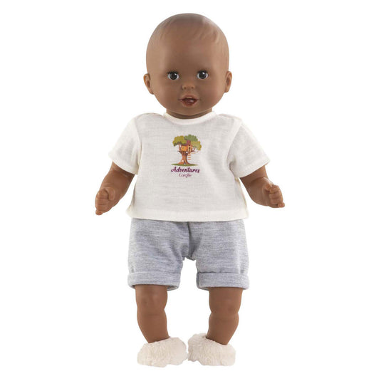 Corolle poppenoutfit t-shirt en korte broek kleine ontdekker 30cm.