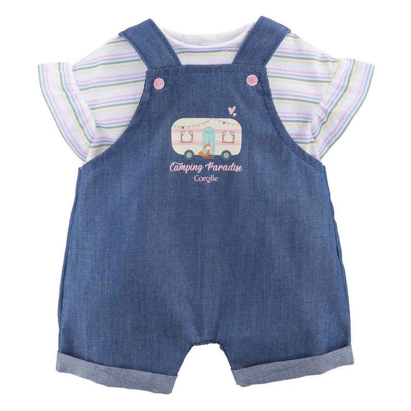 Load image into Gallery viewer, Corolle poppen jeans overall met t-shirt kleine ontdekker - 36cm
