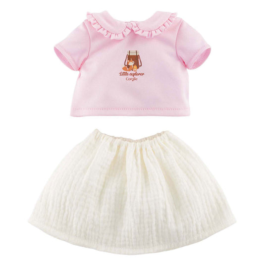Corolle t-shirt met jurkje kleine ontdekker - 36cm