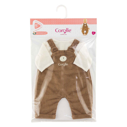 Corolle poppenkleding overall en t-shirt voor pop 42cm - zachte outfit.