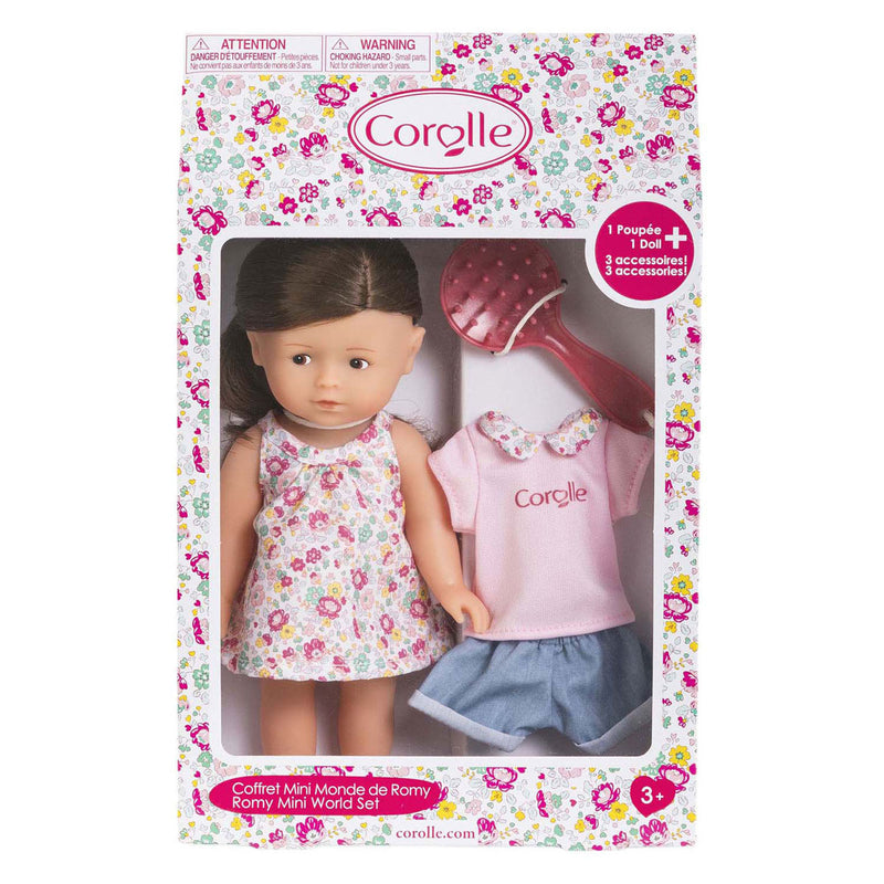 Load image into Gallery viewer, Corolle mini babypop romy met 3 accessoires - 20cm
