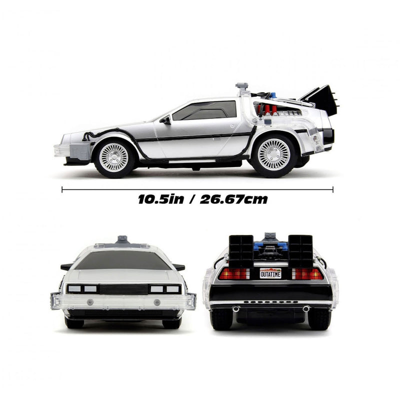 Load image into Gallery viewer, Jada toys jada bestuurbare auto back to the future rc time machine 1:16
