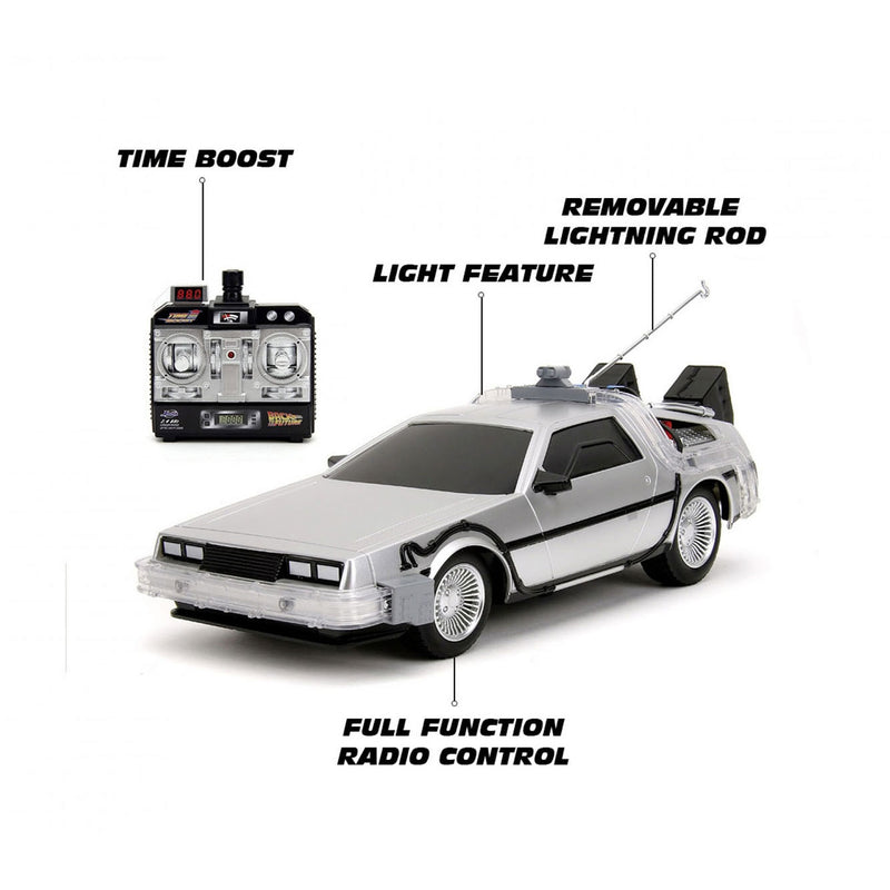 Load image into Gallery viewer, Jada toys jada bestuurbare auto back to the future rc time machine 1:16
