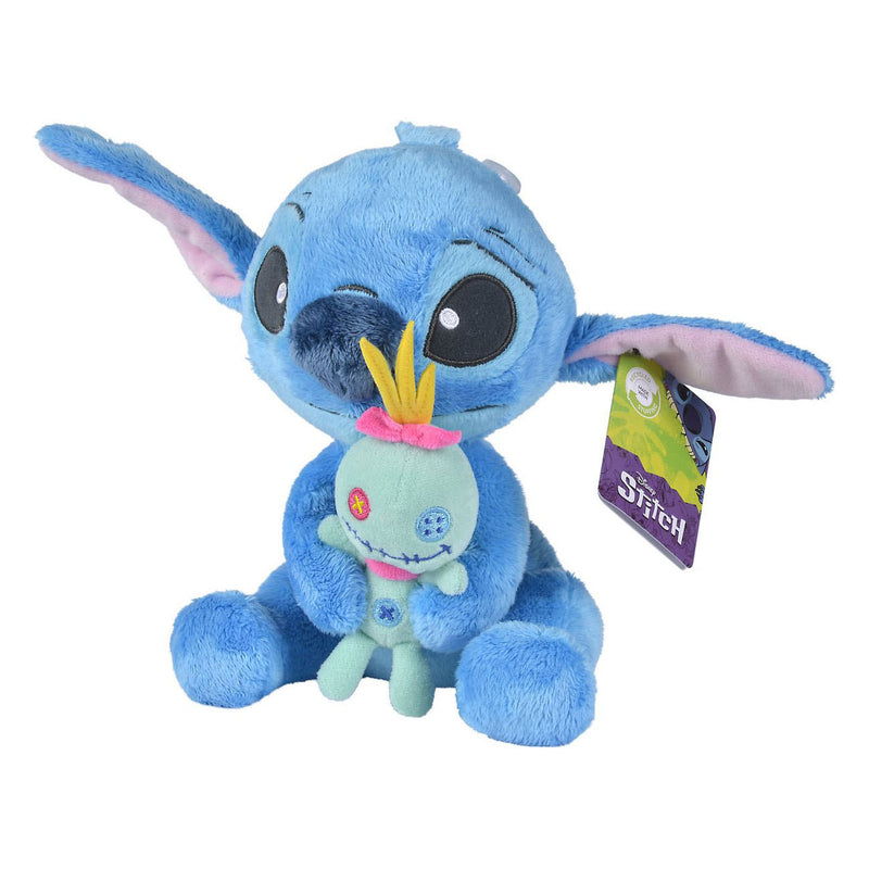 Afbeelding laden in galerijviewer, Disney stitch met scrump knuffel - 25 cm
