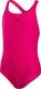 Speedo endurance+ medalist meisjes sportbadpak - kleurvast badpak meisjes - chloorbestendig zwempak meisjes - sportbadpak kids met medalist-rug - roze - maat 140