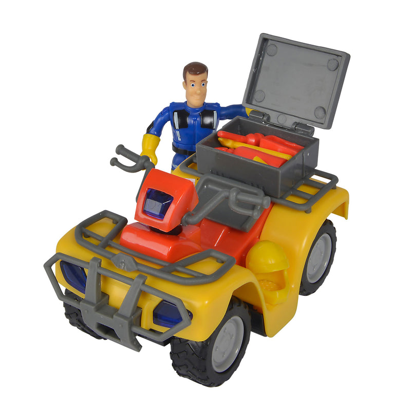 Afbeelding laden in galerijviewer, Simba brandweerman sam speelgoed quad met figuur - actievoertuig.
