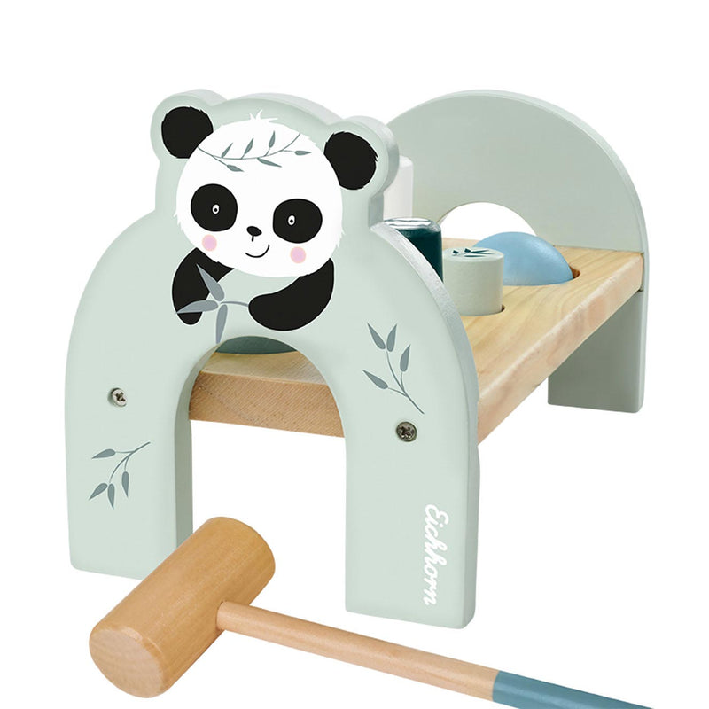 Afbeelding laden in galerijviewer, Eichhorn houten speelgoed hamerbank panda - educatief kinderspeelgoed.

