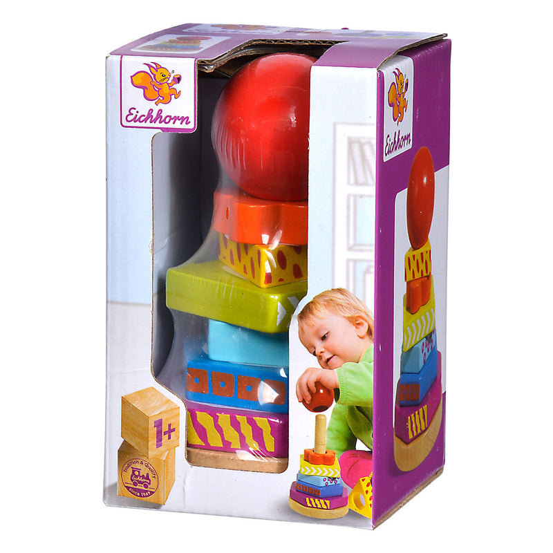 Load image into Gallery viewer, Eichhorn Houten Stapelspel 8dlg.
