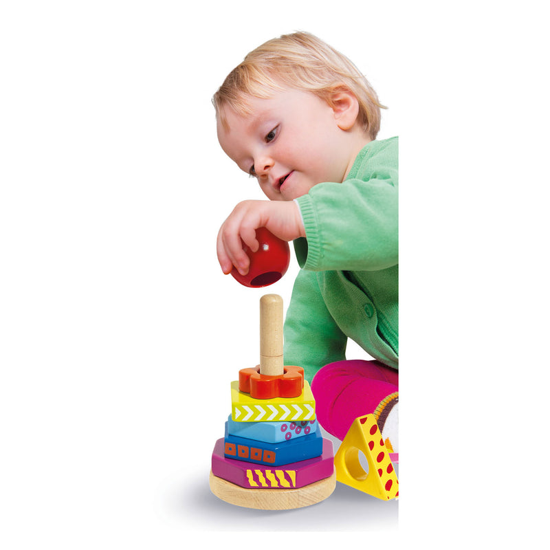 Load image into Gallery viewer, Eichhorn Houten Stapelspel 8dlg.

