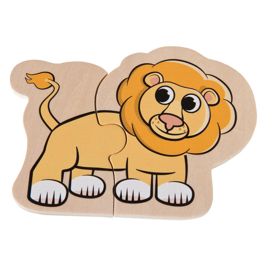 Eichhorn houten dierenpuzzel - educatief speelgoed fsc hout 16 stukjes.