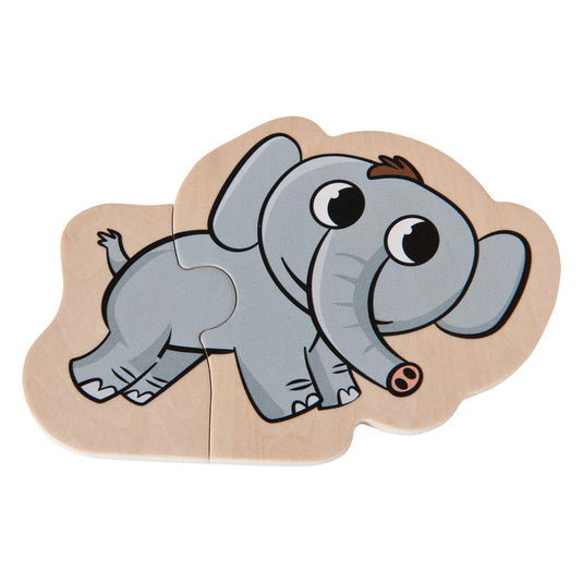Eichhorn houten dierenpuzzel - educatief speelgoed fsc hout 16 stukjes.