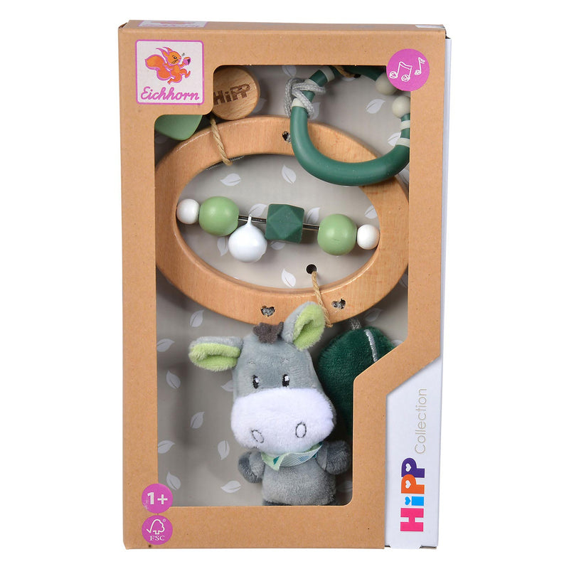 Load image into Gallery viewer, Eichhorn baby hipp houten kinderwagenspeeltje
