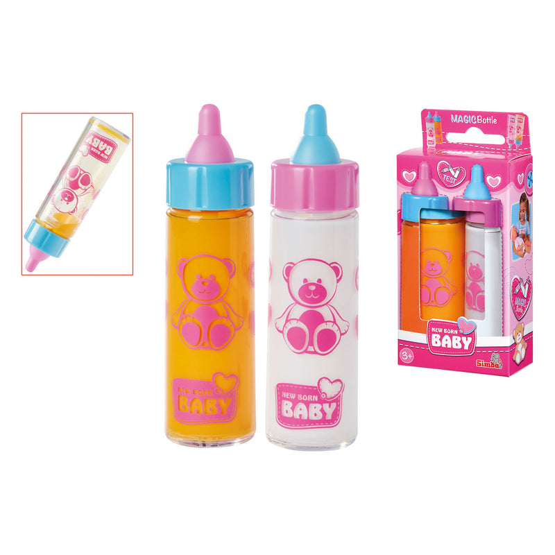 Afbeelding laden in galerijviewer, Simba - new born baby - 2 magische baby flesjes - jus en melk - 12 cm - vanaf 3 jaar
