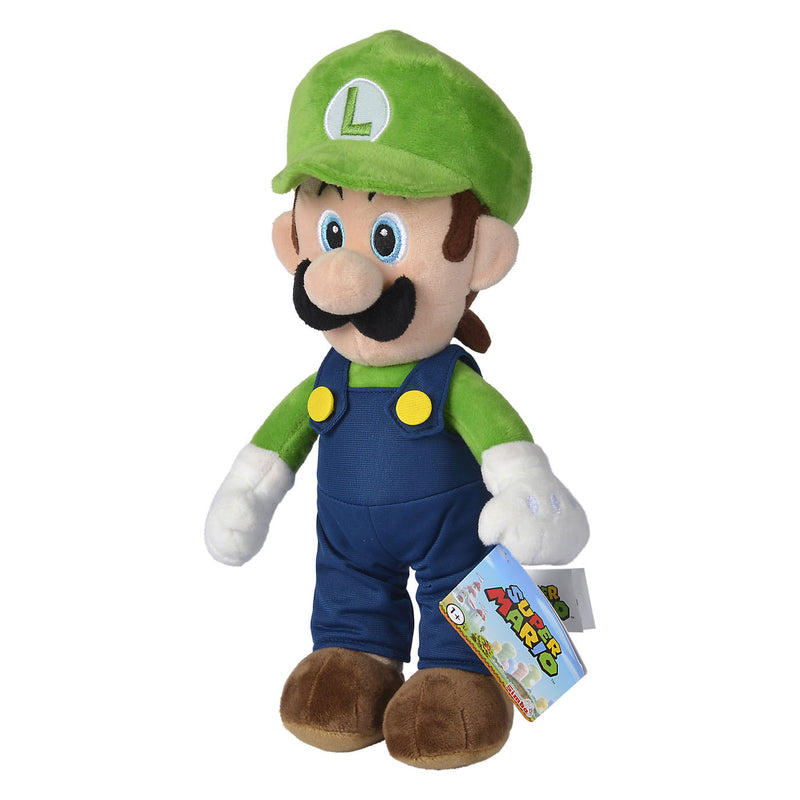 Afbeelding laden in galerijviewer, Nicotoy super mario luigi pluche, 30cm - knuffel
