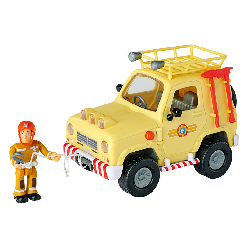 Load image into Gallery viewer, Simba brandweerman sam mountain 4x4 jeep met figuur
