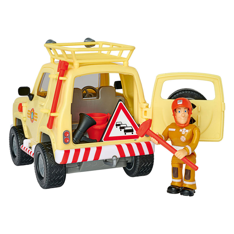 Load image into Gallery viewer, Simba brandweerman sam mountain 4x4 jeep met figuur
