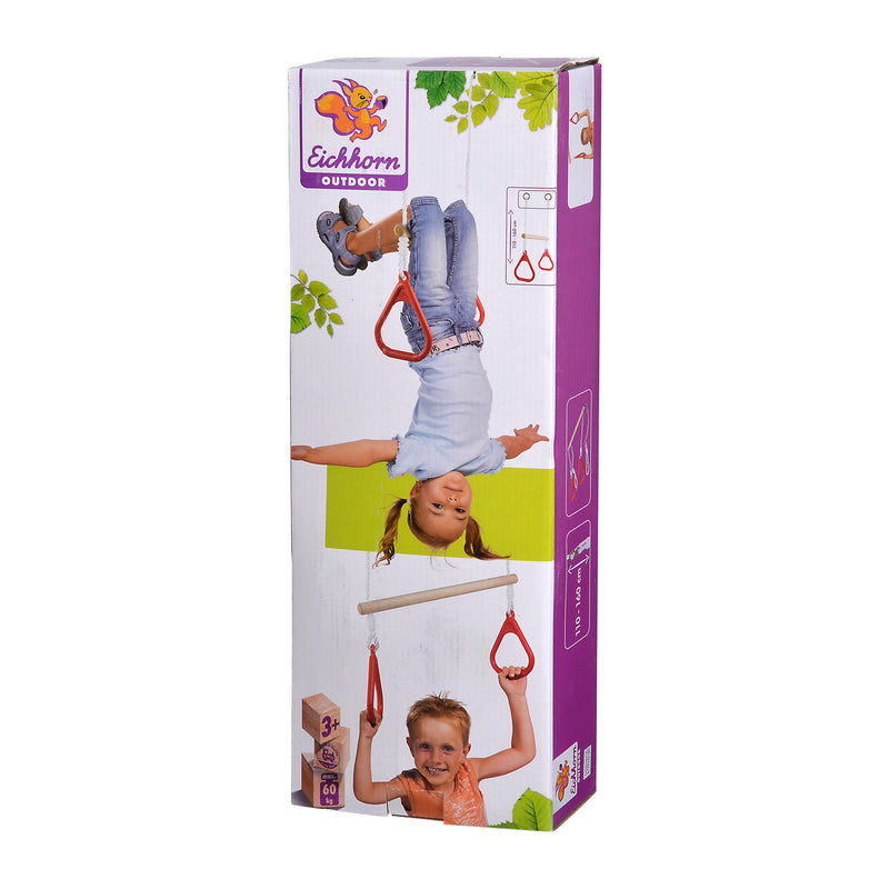 ギャラリービューアに画像をロードする, Simba houten turnringen outdoor set - verstelbare trapeze - eichhorn.
