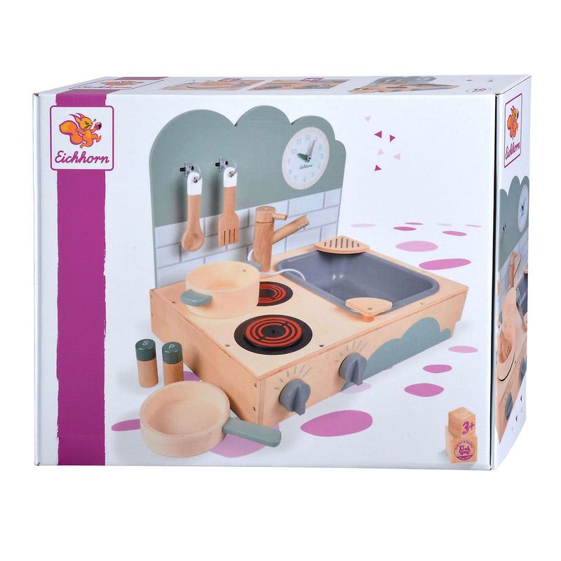 Load image into Gallery viewer, Eichhorn houten meeneemkeuken, 10dlg.
