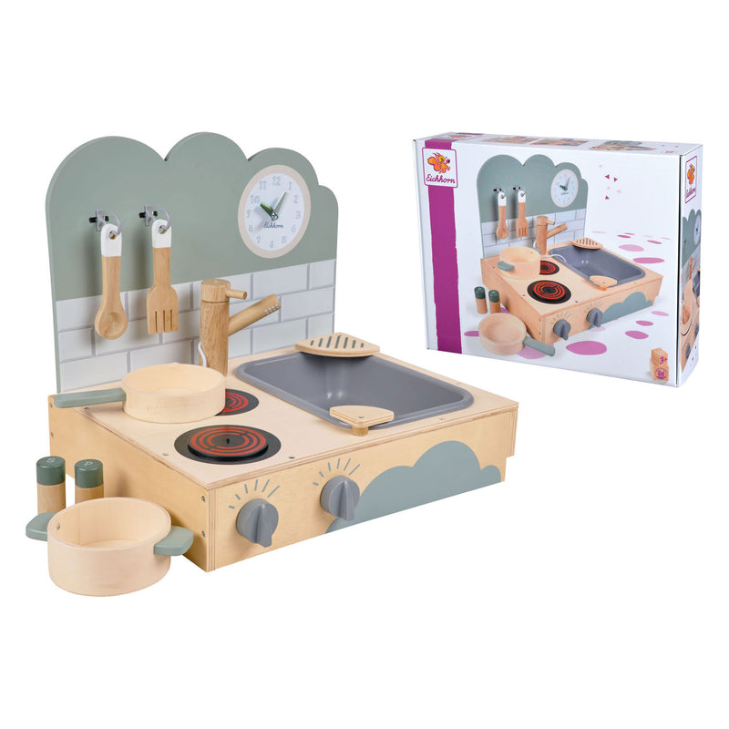 Load image into Gallery viewer, Eichhorn houten meeneemkeuken, 10dlg.
