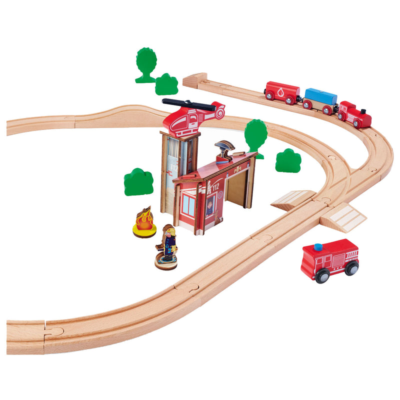 ギャラリービューアに画像をロードする, Eichhorn treinbaan met brug speelset, 33dlg.
