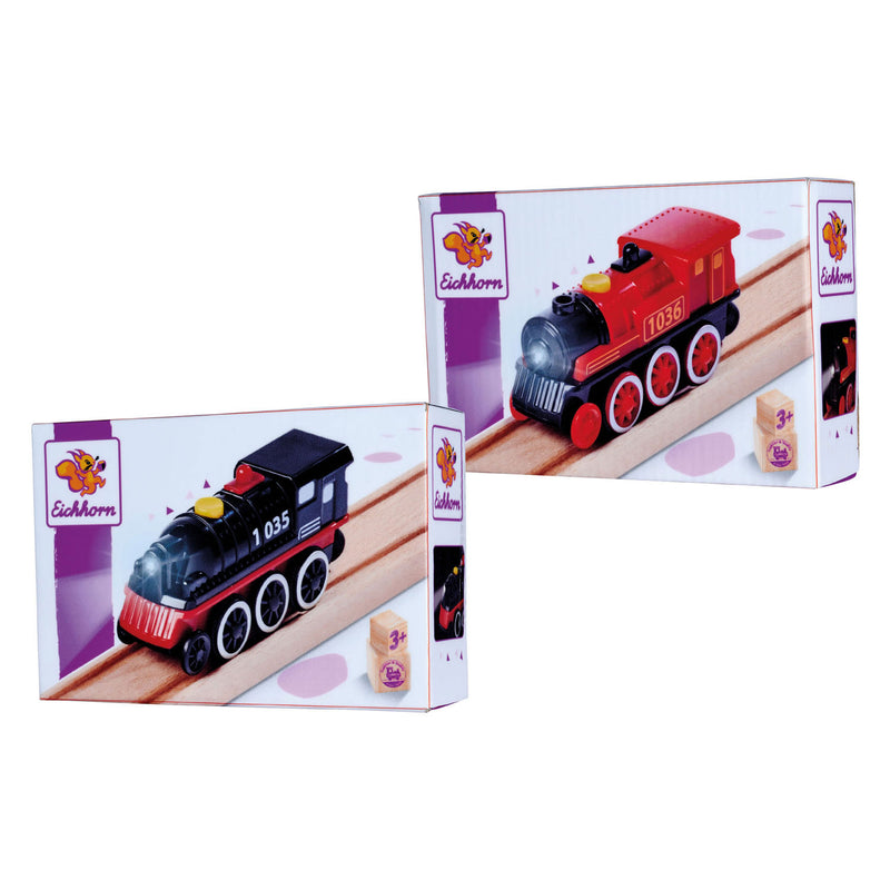 Load image into Gallery viewer, Eichhorn elektrische locomotief met licht
