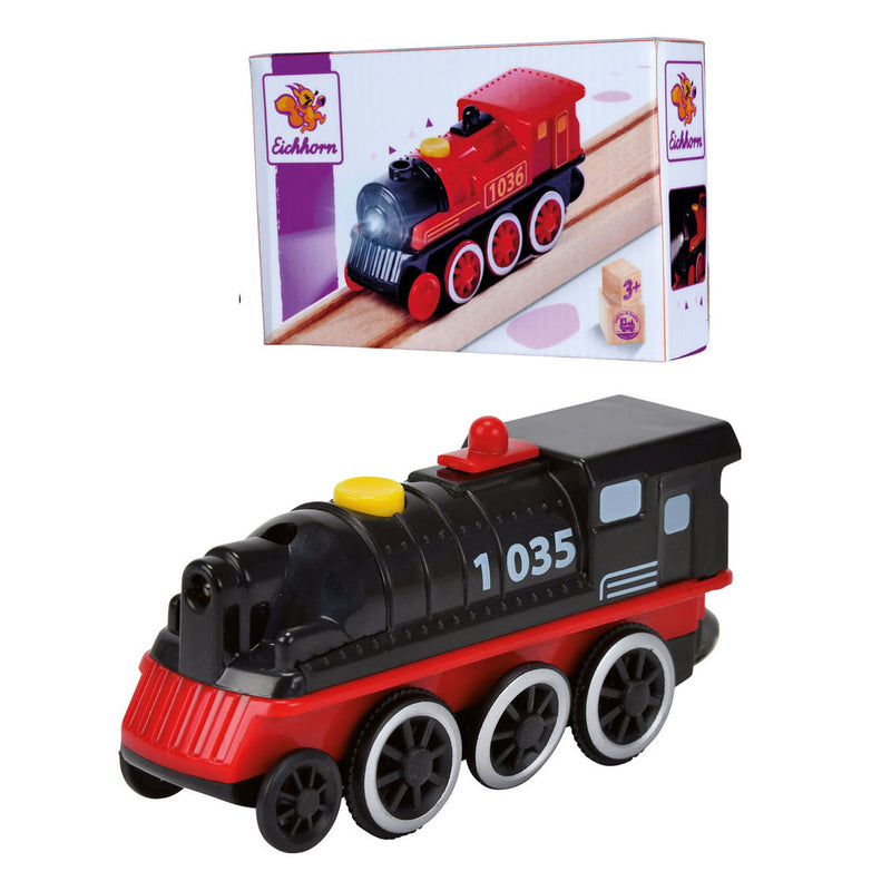 Load image into Gallery viewer, Eichhorn elektrische locomotief met licht

