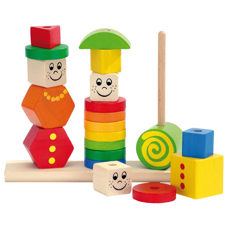 Afbeelding laden in galerijviewer, Eichhorn heros - figure stacking puzzle 21pcs
