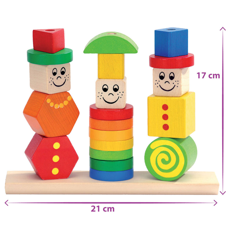 Load image into Gallery viewer, Eichhorn Houten Stapelpuzzel Figuren
