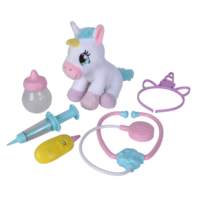 Afbeelding laden in galerijviewer, Simba - dierenarts - eenhoorn - unicorn - knuffel
