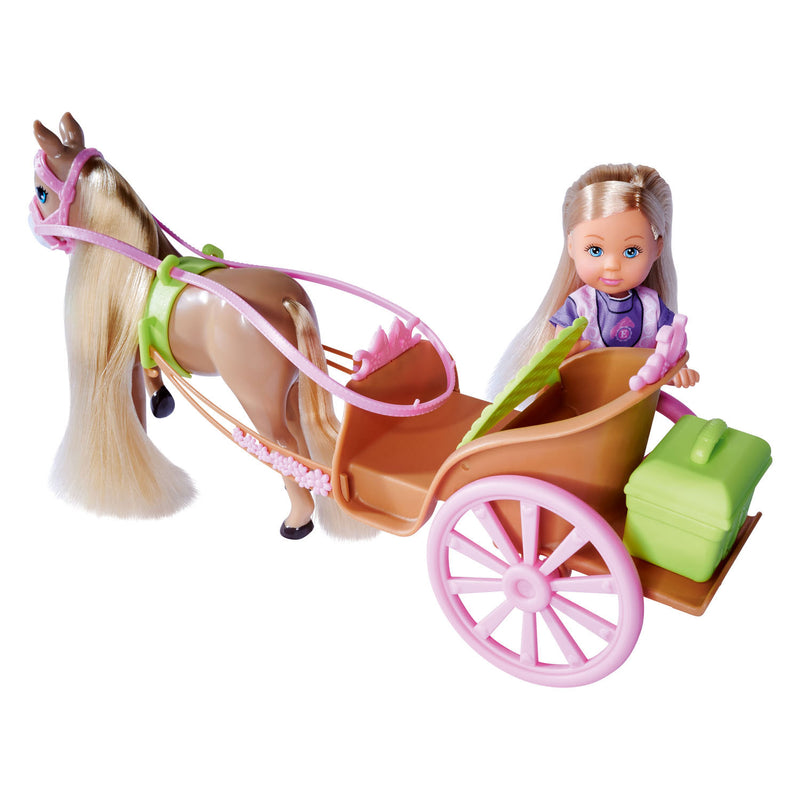 Load image into Gallery viewer, Evi love mini pop paard en wagen
