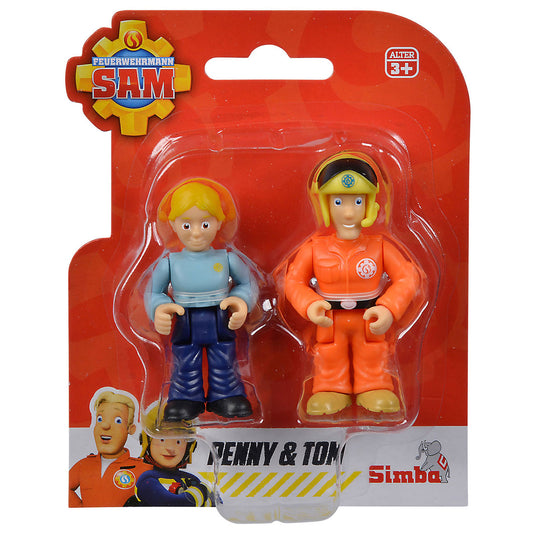 Simba brandweerman sam speelfiguren dubbelset - actiefiguren speelgoed.