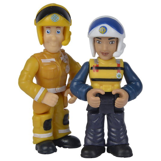 Simba brandweerman sam speelfiguren dubbelset - actiefiguren speelgoed.