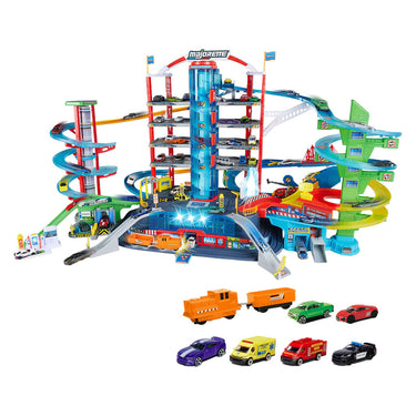 Majorette super city garage - met 6 voertuigen