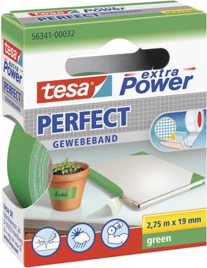Tesa tape 2.75m x19mm groen