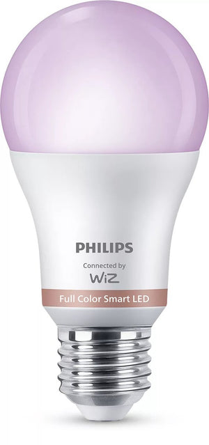 Philips led philips smart lighting - lamp 2-pack - slimme led-verlichting - gekleurd en wit licht - e27 - 60w - mat - wi-fi