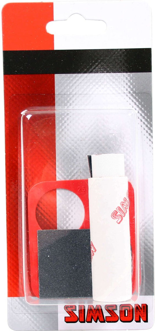 Simson bandenreparatierol met sjabloon 7x20cm