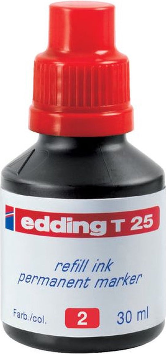 Edding inktnavulling t25 rood 30 ml
