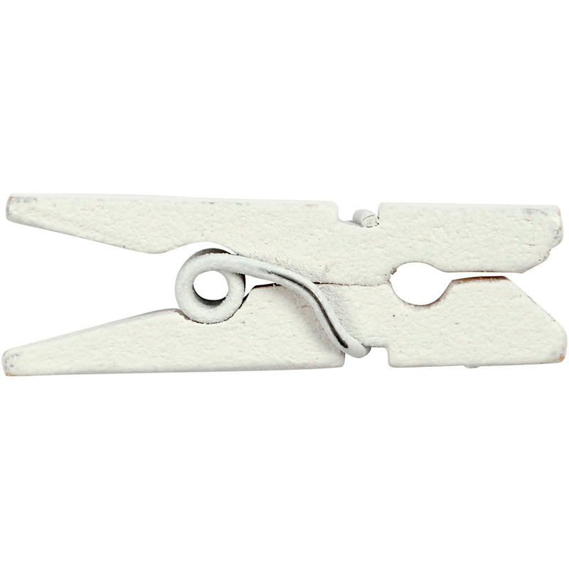 Load image into Gallery viewer, Https: www.cchobby.nl mini-wasknijpers-l-25-mm-b-3-mm-wit-36-stuk-1-doos
