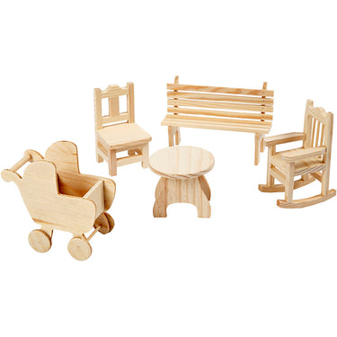 Http: www.cchobby.nl mini-meubilair-tuintafel-kinderwagen-stoel-schommelstoel-bank-h-5-8-10-5-cm-50-stuk-1-doos