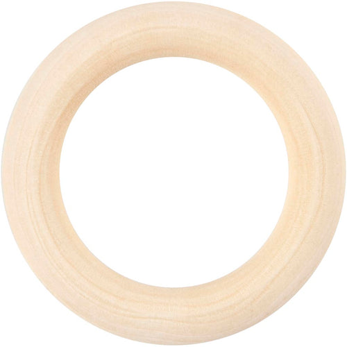 Creativ company ring hout, d 55 mm, 6 stuk 1 doos
