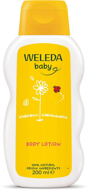 Weleda baby calendula bodylotion - calendula kamille - voorkomt uitdroging - houdt de huid zacht en soepel - 100% natuurlijke ingrediënten - 200ml