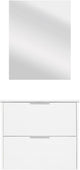 Differnz bolo badkamermeubelset 61x50x46cm fsc mfc board wit keramiek wit hoogglans