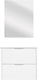 Differnz bolo badkamermeubelset 61x50x46cm fsc mfc board wit keramiek wit hoogglans